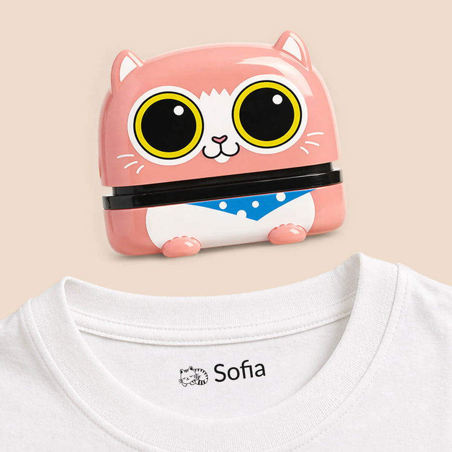 Cuddly animals — personalised name stamp — 5