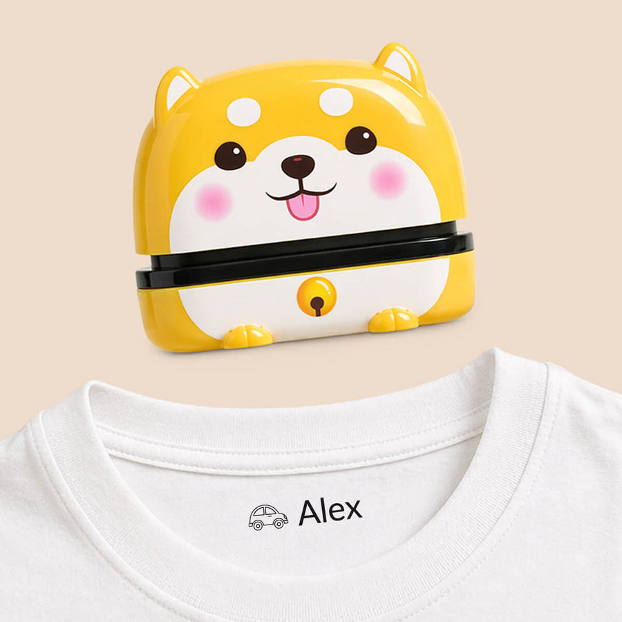Cuddly animals — personalised name stamp — 7
