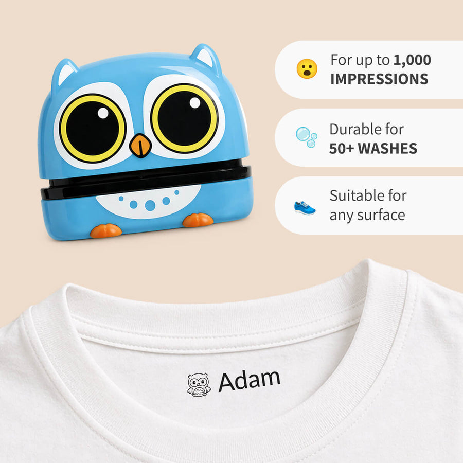 Cuddly animals — personalised name stamp — 4
