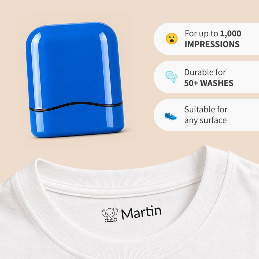 Plain colours — personalised name stamp — 4