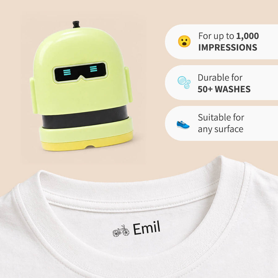 Robots — personalised name stamp — 8