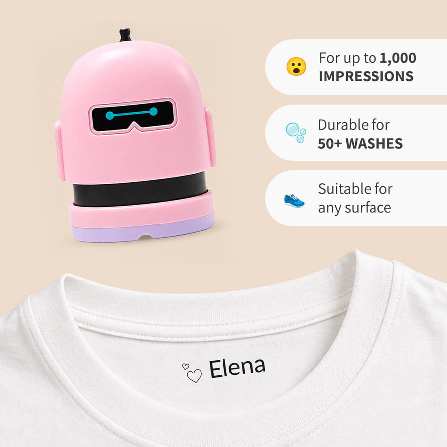 Robots — personalised name stamp — 4