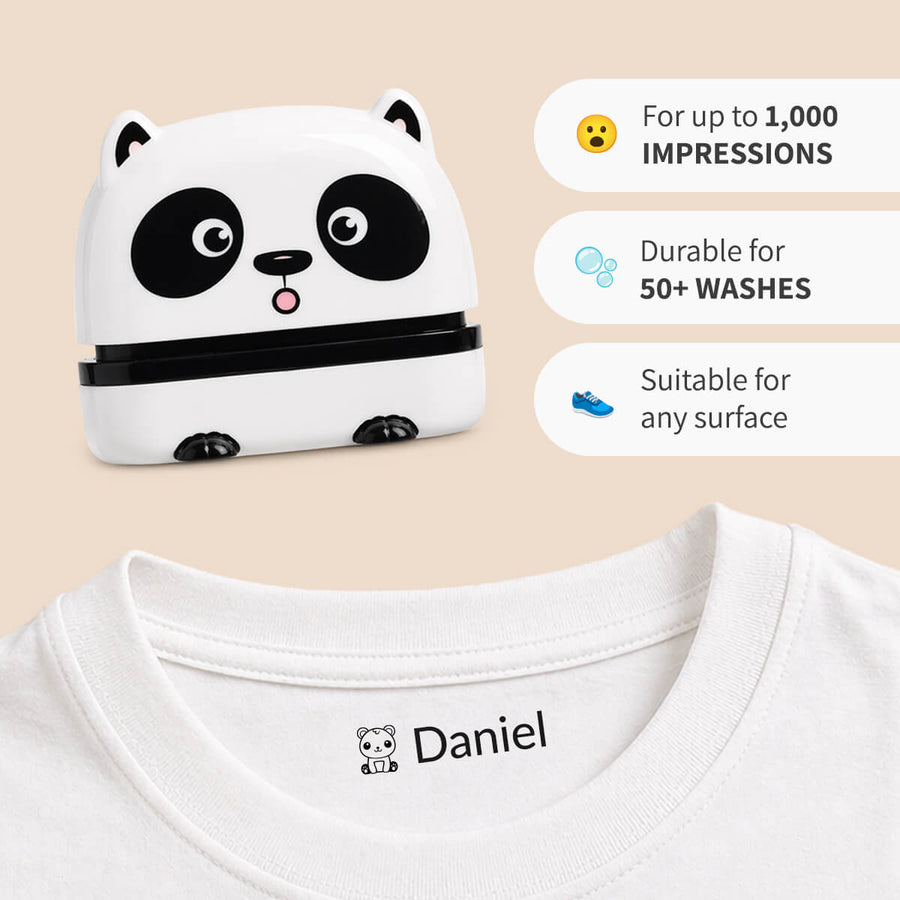 Cuddly animals — personalised name stamp — 2